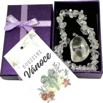 Náramek Dárkově balené šperky z křišťálu s kartičkou