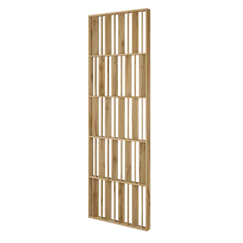 Lamele 3D Dělící příčka JAPANDI, 520-2720 x 1800-2750 mm, (MDF), DUB WOTAN