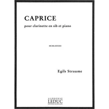 Egils Straume: Caprice (noty na klarinet, klavír)