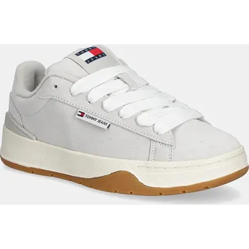 Pánské tenisky Semišové sneakers boty Tommy Jeans TJW SKATE SNEAKER EN0EN02677 šedá 09X, EUR 41