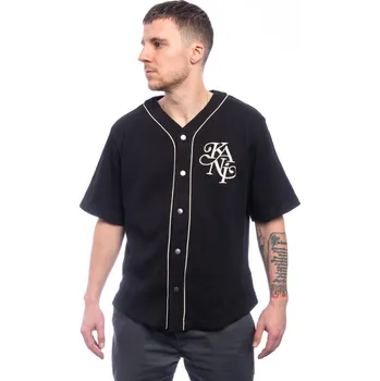 Pánské tričko Dres Karl Kani Legacy Waffle Baseball Jersey Black velikost XXL