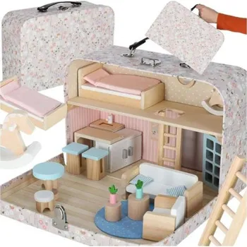 Mobilní telefon MG | MG Dollhouse domeček pro panenky v kufříku, růžový