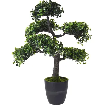 umělá květina Botanical Decoration Umělá bonsaj s patrovou korunou v květináči, 32 × 32 × 50 cm