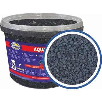 Dekorace jezírka AQUA NOVA štěrk černý 5-10mm 5kg