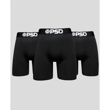 Boxerky PSD Solids Black 3 Pack Men Underwear Velikost: S