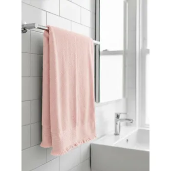 Ručník Sinsay - Bavlněný ručník s třásněmi - pastelová růžová - 692II-03X - 692II-03X-ONE