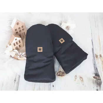 Rukávník Rukavice na kočárek (Black, černý fleece)