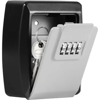 Trezor Vinabo schránka na klíče, venkovní schránka na bezpečnostní klíče se 4místným kódem, nástěnná