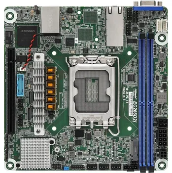Serverovna ASRock EC266D2I, 1xSKT LGA 1700, Intel E-2400, C266, SATA, NVMe, 1xM.2, 2xGbE, IPMI
