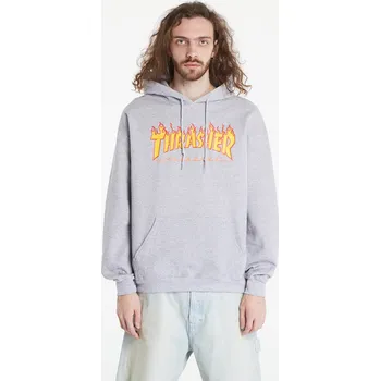 Oblečení a móda Mikina Thrasher Flame Logo Hoody Melange Grey XXL