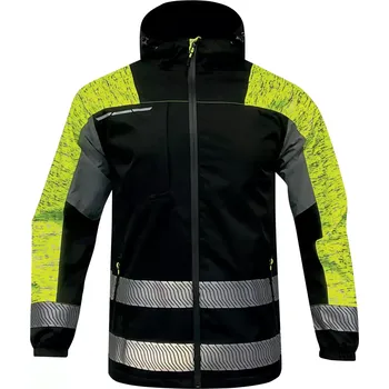 Delta SAKOYA nepromokavá bunda černá/žlutá - v. XXXL