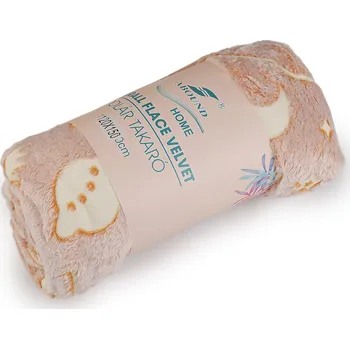 Dětská deka Dětská deka svítící ve tmě 120x150 cm, střední, 7 béžová světlá vesmír