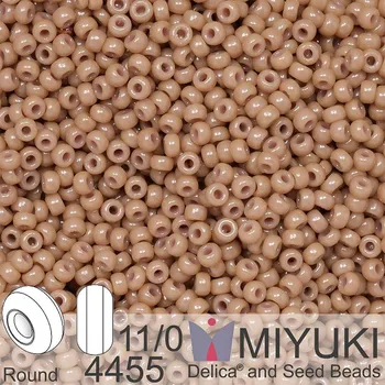 Korálek Korálky Miyuki Round 11/0. Barva 4455 Duracoat Dyed Opaque Beige . Balení 5g