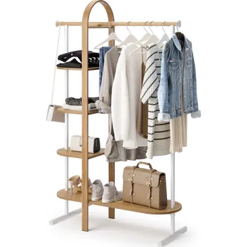 Věšák na oblečení Umbra BELLWOOD - bílý/přírodní