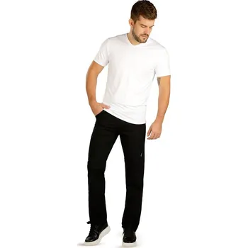 Pánské kalhoty Pánské volnočasové černé kalhoty LITEX XL