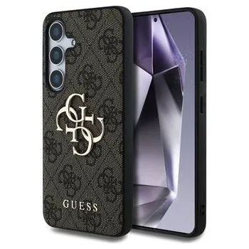 Pouzdro na mobilní telefon Guess PU 4G Metal Logo Zadní Kryt pro Samsung Galaxy S25 Brown