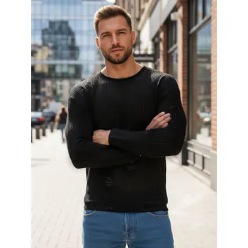 Pánské oblečení Pánský svetr Dstreet WX2312z Barva: Černá, Velikost: XL