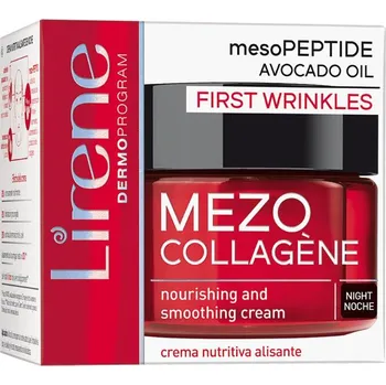 Pleťový krém LIRENE Mezo-COLLAGENE Noční vyživující krém s vyhlazujícím efektem, 50 ml