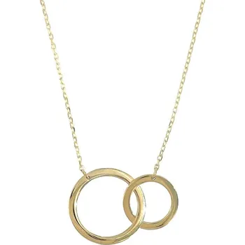 Náhrdelník Zlatý náhrdelník spojené kroužky Au 585/1000 hmotnost 1,47g délka náhrdelníku 45cm