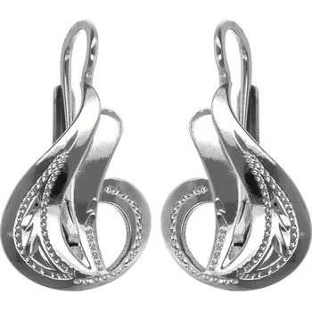 Náušnice Argento 66567 Stříbrné náušnice - s ručním gravírem