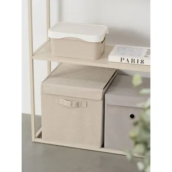 Úložný box Sinsay - Úložný box s víkem - krémová - 398GB-01X - 398GB-01X-ONE