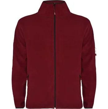 Pánská mikina Pánská celorozepínací fleecová bunda Luciane - Granátová, L