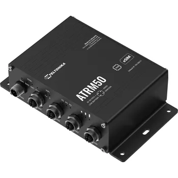 Síťový prvek Teltonika ATRM50 5G router pro dopravu s konektory M12