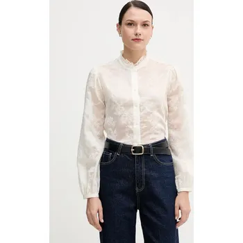 Košile United Colors of Benetton 52WNDQ0CQ béžová 01X, vel. L