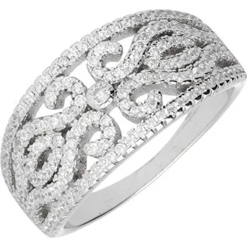 Prsten Argento 73132 Stříbrný prsten - čiré kulaté zirkony | Velikost prstenu: 56mm