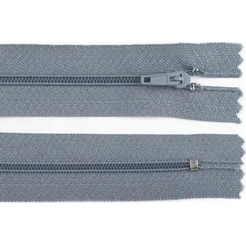Zip Spirálový zip No 3 délka 30 cm pinlock, malé, 316 šedá neutrální