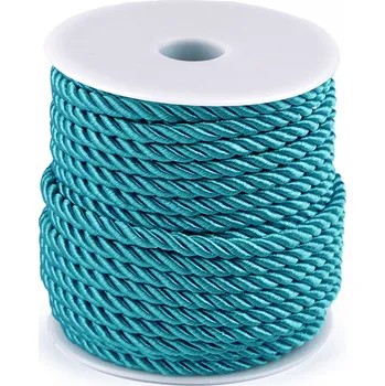 Šňůra kroucená Ø5 mm, střední, 18 modrá nebeská