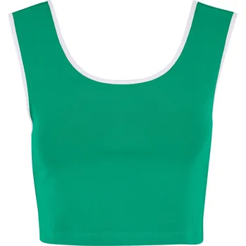 Dámské tílko URBAN CLASSICS TB7486A FROG GREEN/WHITE/WHITE/BLACK XS