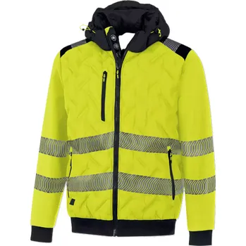 pracovní bunda Delta LUTON HV nepromok. zatepl.bunda žlutá/černá - v. XXXL