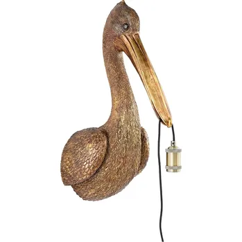 Nástěnné svítidlo Nástěnná lampa Light & Living Pelican 33 x 28 x 63 cm 3129118 hnědá 82X