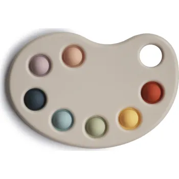 Mushie silikonová hračka Pop-It Paleta barev Multi