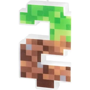 Dortová svíčka Dortová svíčka Pixely "2" 7 cm