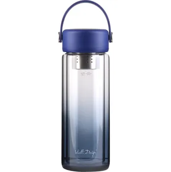 Láhev Láhev se sítkem na čaj Vialli Design Fuori 350 ml 30183 námořnická modř 59A, vel. ONE SIZE