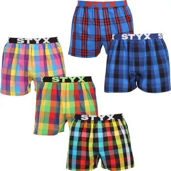 Trenýrky 5PACK pánské trenky Styx sportovní guma vícebarevné (5B0112356) L Možnost vrácení zboží ZDARMA do 120 dnů!