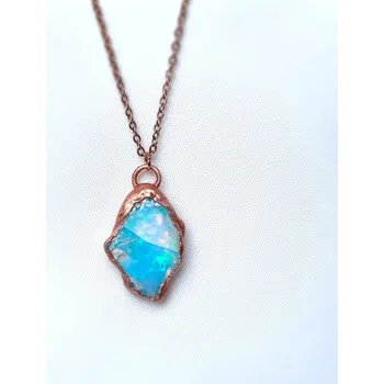 Náhrdelník Přírodní opál z Etiopie, neopracovaný - šperk/náhrdelník ŠPERKY S PŘÍRODNÍMI KRYSTALY