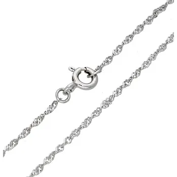 Náramek Goldstore Náramek z bílého zlata kroucená lambáda Váha: 0.58 g, Délka: 18 cm