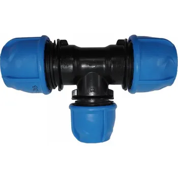 Vodovodní potrubí PE svěrný T-kus přímý 40 x 32 x 40 mm - 158-400-234
