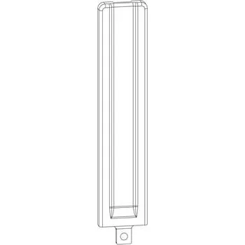 MACO dlouhá krytka pro rohové ložisko DT160, grafit černá RAL 9011 (37130)
