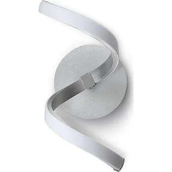 Nástěnné svítidlo Mantra Nur, moderní nástěnné svítidlo, 10W LED 3000K, stříbrná/chrom, výška 32cm