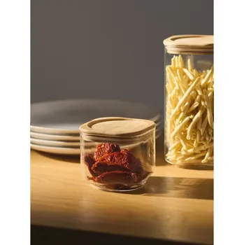 Sklenice Sinsay - Sklenice na potraviny s bambusovým víčkem - clear - 195HO-CLR - 195HO-CLR-ONE