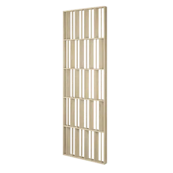 Obklad Lamele 3D Dělící příčka JAPANDI, 520-2720 x 1800-2750 mm, (MDF), DUB SONOMA