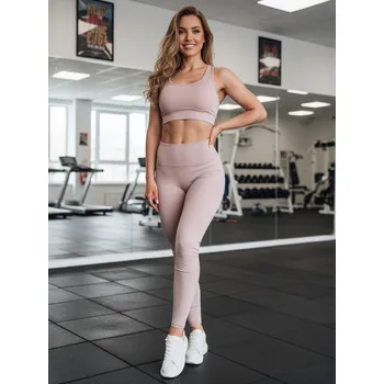 Dámské legíny Dámské legíny s vyšším pasem ACTIVIS Dstreet UY2597 Barva: Fialová, Velikost: XL