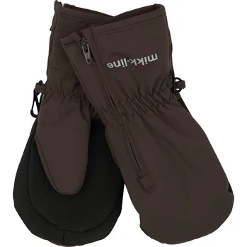 MIKK-LINE Dětské zimní nepromokavé nylonové palčáky hnědé Raisin – Velikost: 122-128 Béžová 122-128