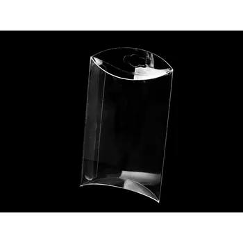 Plastová krabička k zavěšení 5,5x8,5 cm, střední, transparent