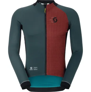 Cyklistická bunda SCOTT Cyklistická větruodolná bunda - RC PRO WARM GTX WS-REMIX - zelená/červená