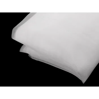 Modistická krinolína na vyztužení šatů metráž, střední, bílá